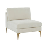 Serena Cream Velvet Armless Chair REN-L05110-AC TOV Furniture