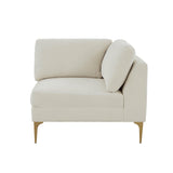 Serena Cream Velvet Armless Chair REN-L05110-AC TOV Furniture