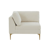 Serena Cream Velvet Armless Chair REN-L05110-AC TOV Furniture