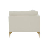 Serena Cream Velvet Armless Chair REN-L05110-AC TOV Furniture