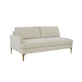 Serena Cream Velvet LAF Loveseat REN-L05110-LAF TOV Furniture