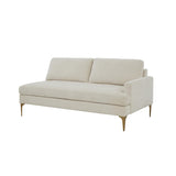 Serena Cream Velvet RAF Loveseat REN-L05110-RAF TOV Furniture