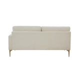 Serena Cream Velvet RAF Loveseat REN-L05110-RAF TOV Furniture