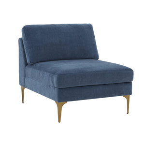 Serena Blue Velvet Armless Chair REN-L05120-AC TOV Furniture