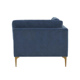 Serena Blue Velvet Armless Chair REN-L05120-AC TOV Furniture