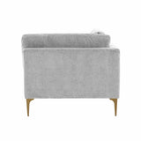 Serena Gray Velvet Armless Chair REN-L05130-AC TOV Furniture