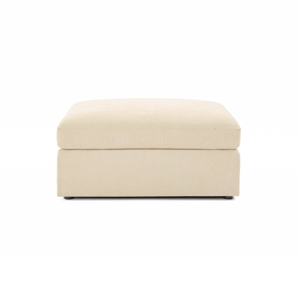 TOV Furniture Aiden-Ottoman: Timeless Comfort and Versatile Style for Your Living Room Décor and Relaxation Needs Beige REN-L06114