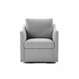 Aiden Gray Swivel Armchair REN-L06121 TOV Furniture