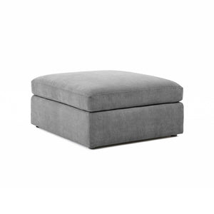 TOV Furniture Aiden-Ottoman: Timeless Comfort and Versatile Style for Your Living Room Décor and Relaxation Needs Grey REN-L06124
