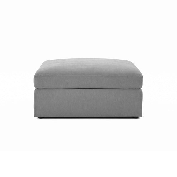 TOV Furniture Aiden-Ottoman: Timeless Comfort and Versatile Style for Your Living Room Décor and Relaxation Needs Grey REN-L06124
