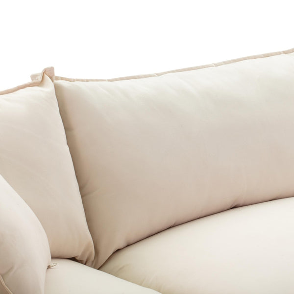 TOV Furniture Cali 80" Weather-Resistant Outdoor Modular Loveseat with Reversible Cushions & Throw Pillows REN-O11162