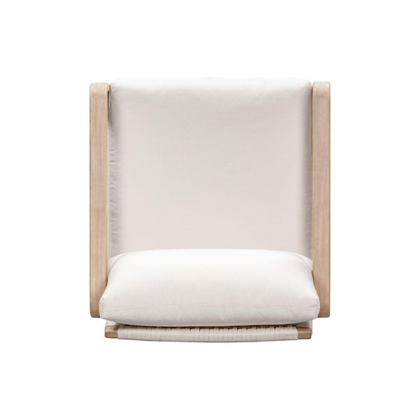 TOV Furniture Palata Cream Outdoor Accent Chair - Stylish, Durable Eucalyptus Frame with Plush Cushions for Comfort REN-O113311