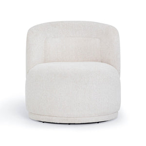 TOV Furniture Massa Textured Fabric Swivel Accent Chair - Modern Comfort with 360-Degree Movement for Any Space Beige REN-S12111