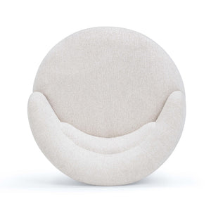 TOV Furniture Massa Textured Fabric Swivel Accent Chair - Modern Comfort with 360-Degree Movement for Any Space Beige REN-S12111