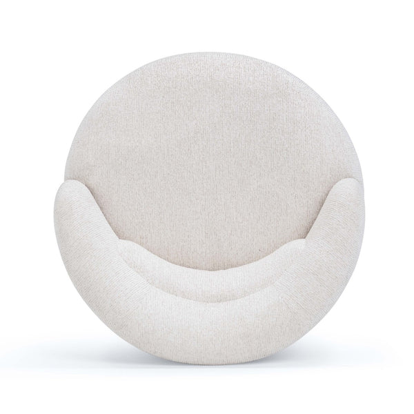 TOV Furniture Massa Textured Fabric Swivel Accent Chair - Modern Comfort with 360-Degree Movement for Any Space Beige REN-S12111