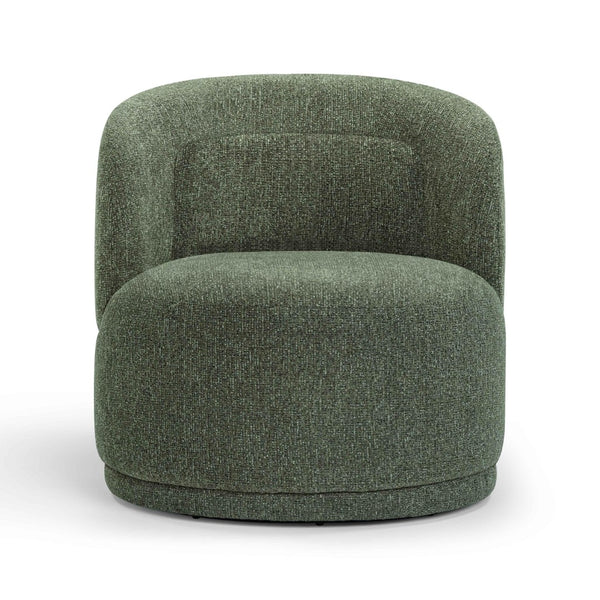 TOV Furniture Massa Textured Fabric Swivel Accent Chair - Modern Comfort with 360-Degree Movement for Any Space Green REN-S12121