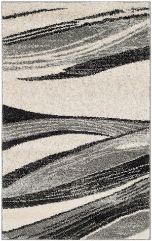 Safavieh Retro Contemporary Elegance Area Rug - Soft Textured Polypropylene, Perfect For Any Home Decor Light Grey ,Ivory Polypropylene Pile Ret2691-7912-6sq