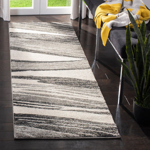 Safavieh Retro Contemporary Elegance Area Rug - Soft Textured Polypropylene, Perfect For Any Home Decor Light Grey ,Ivory Polypropylene Pile Ret2691-7912-6sq