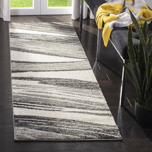 Safavieh Retro 2691-7912 Light Grey Ivory 8Ft Round Rug — Power-Loomed Turkey, Plush 3/4" Pile, Stain-Resistant Elegance RET2691-7912-8R