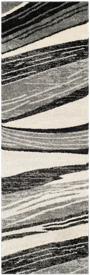 Safavieh Retro Contemporary Elegance Area Rug - Soft Textured Polypropylene, Perfect For Any Home Decor Light Grey ,Ivory Polypropylene Pile Ret2691-7912-6sq