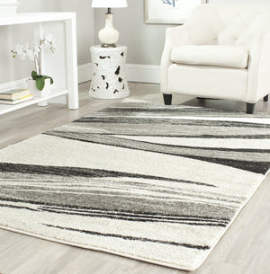 Safavieh Retro 2691-7912 Light Grey Ivory 8Ft Round Rug — Power-Loomed Turkey, Plush 3/4" Pile, Stain-Resistant Elegance RET2691-7912-8R