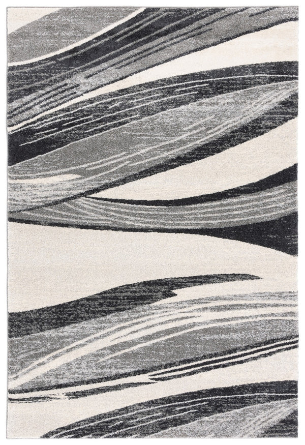 Safavieh Retro Contemporary Elegance Area Rug - Soft Textured Polypropylene, Perfect For Any Home Decor Light Grey ,Ivory Polypropylene Pile Ret2691-7912-6sq