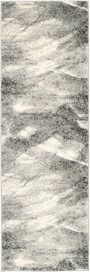 Safavieh Retro Contemporary Grey Ivory Square Rug — Low-Profile 3/4" Pile, Durable Polypropylene, Modern Accent 5'-3" x 5'-3" RET2891-8012-5SQ