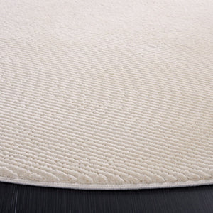 Safavieh Revive Round Ivory Solid Tonal Area Rug Recycled Polyester Minimalist Living Room Accent REV102A-5R