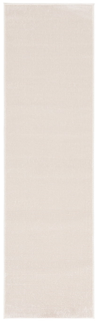 Safavieh Revive Solid Beige Hallway Runner Rug Low Pile Recycled Polyester Neutral Entryway REV102B-28