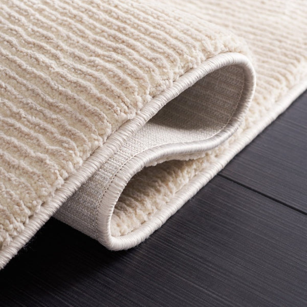 Safavieh Revive Solid Beige Hallway Runner Rug Low Pile Recycled Polyester Neutral Entryway REV102B-28