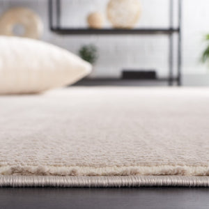 Safavieh Revive Solid Beige Power Loomed Recycled Polyester Area Rug for Living Room REV102B-7