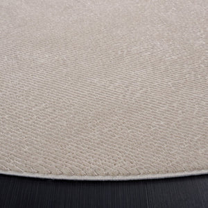 Safavieh Revive Solid Beige Round Area Rug Recycled Polyester Power Loomed for Living Rooms REV102B-8R