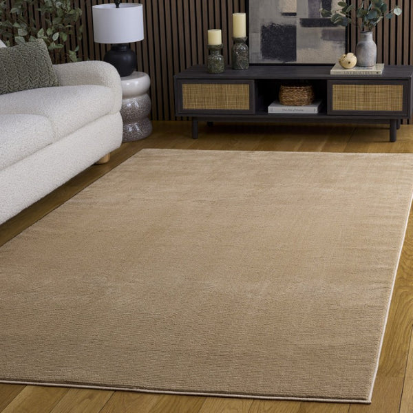 Safavieh Revive Power Loomed Recycled Polyester Neutral Tan Area Rug for Modern Living Spaces Brown 5'-3" x 7'-7" - A REV102D-5