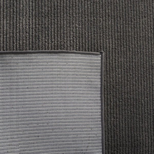 Safavieh Revive Power Loomed Solid Charcoal Area Rug Recycled Polyester Low Pile Modern Floor REV102H-68