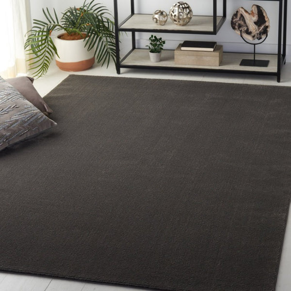 Safavieh Revive Solid Tonal Charcoal Recycled Polyester Area Rug for Modern Living Spaces REV102H-6