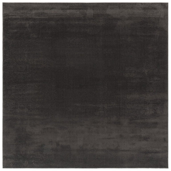 Safavieh Revive Solid Charcoal Square Area Rug Power Loomed Recycled Polyester for Modern Rooms REV102H-8SQ