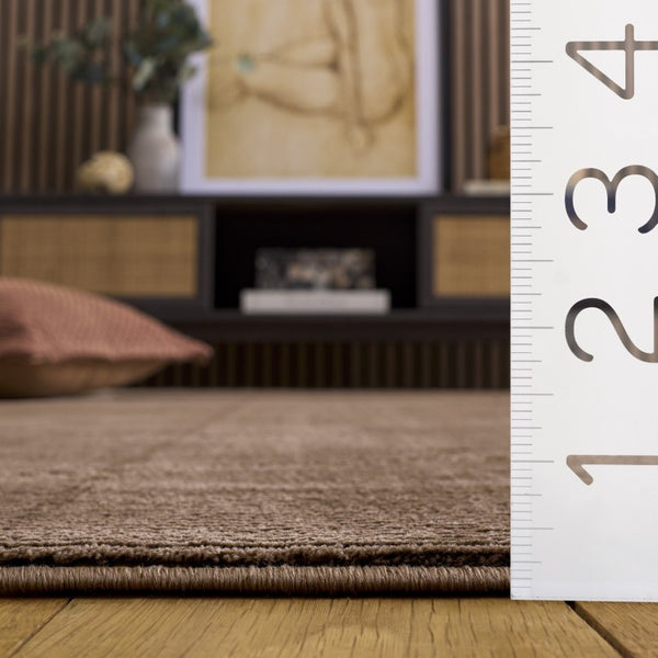 Safavieh Revive Power Loomed Recycled Polyester Neutral Tan Area Rug for Modern Living Spaces Brown 5'-3" x 7'-7" - B REV102T-5