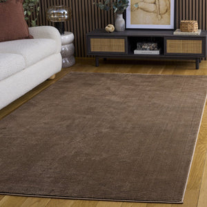 Safavieh Revive Power Loomed Recycled Polyester Neutral Tan Area Rug for Modern Living Spaces Brown 5'-3" x 7'-7" - B REV102T-5