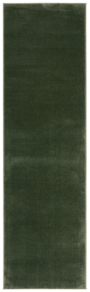 Safavieh Revive Solid Green Recycled Polyester Hallway Runner Rug for Modern Farmhouse Spaces REV102Y-28