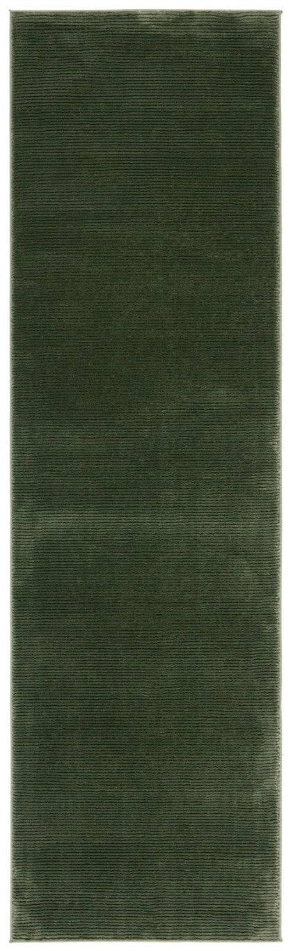 Safavieh Revive Solid Green Recycled Polyester Hallway Runner Rug for Modern Farmhouse Spaces REV102Y-28