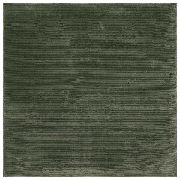 Safavieh Revive Solid Green Power Loomed Square Rug Recycled Polyester Low Pile for Any Room REV102Y-5SQ