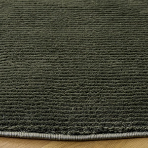 Safavieh Revive Solid Green Round Polyester Area Rug Power Loomed Soft Pile for Living Spaces REV102Y-8R