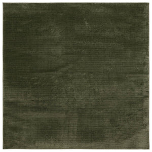 Safavieh Revive Solid Green Square Area Rug Recycled Polyester Power Loomed for Living Spaces REV102Y-8SQ