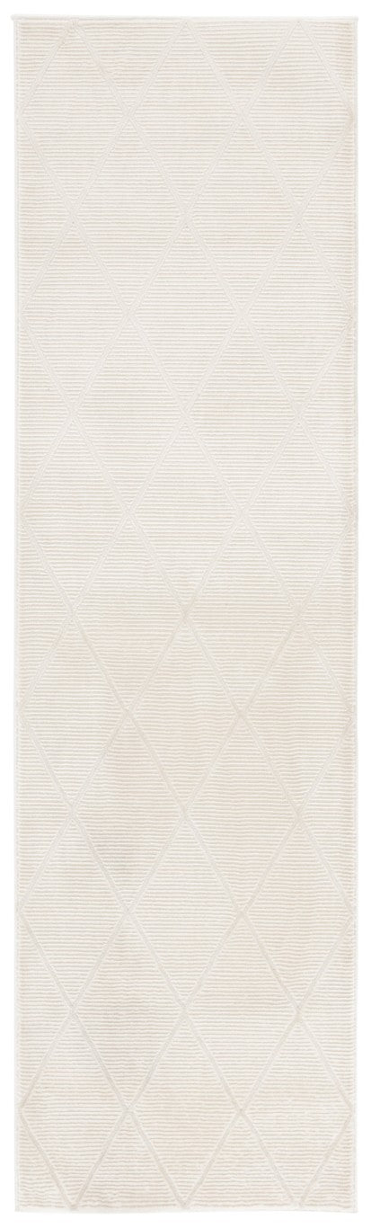Safavieh Revive Geometric Turkish Runner Rug in Ivory Recycled Polyester for Hallways Off-White 2'-3" x 8'-0" REV104A-28