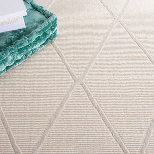 Safavieh Revive Geometric Turkish Runner Rug in Ivory Recycled Polyester for Hallways Off-White 2'-3" x 8'-0" REV104A-28
