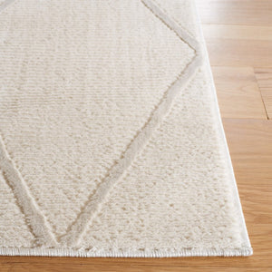 Safavieh Revive Geometric Turkish Runner Rug in Ivory Recycled Polyester for Hallways Off-White 2'-3" x 8'-0" REV104A-28