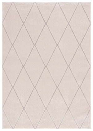 Safavieh Revive Geometric Turkish Runner Rug in Ivory Recycled Polyester for Hallways Beige 6'-7" x 9'-0" REV104B-6