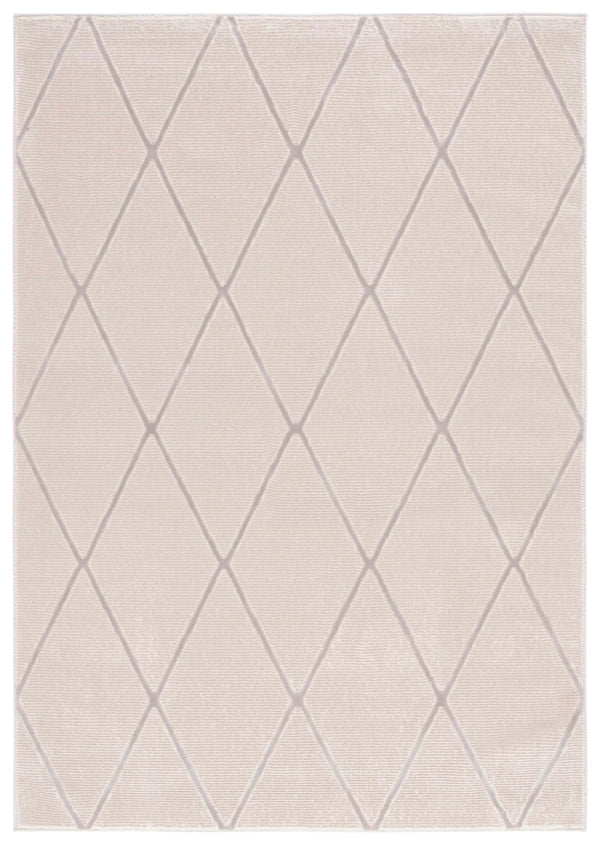 Safavieh Revive Geometric Turkish Runner Rug in Ivory Recycled Polyester for Hallways Beige 6'-7" x 9'-0" REV104B-6