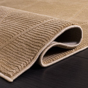 Safavieh Revive Solid Low Pile Area Rug in Recycled Polyester for Modern Living Spaces Tan REV104D-5