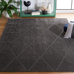 Safavieh Revive 104 REV104 Power Loomed Solid & Tonal Rug Charcoal REV104H-6